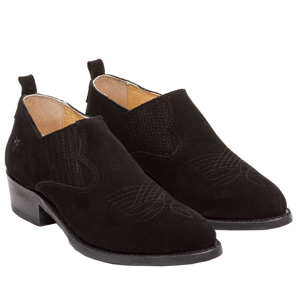 Frye Black Suede Billy Shootie